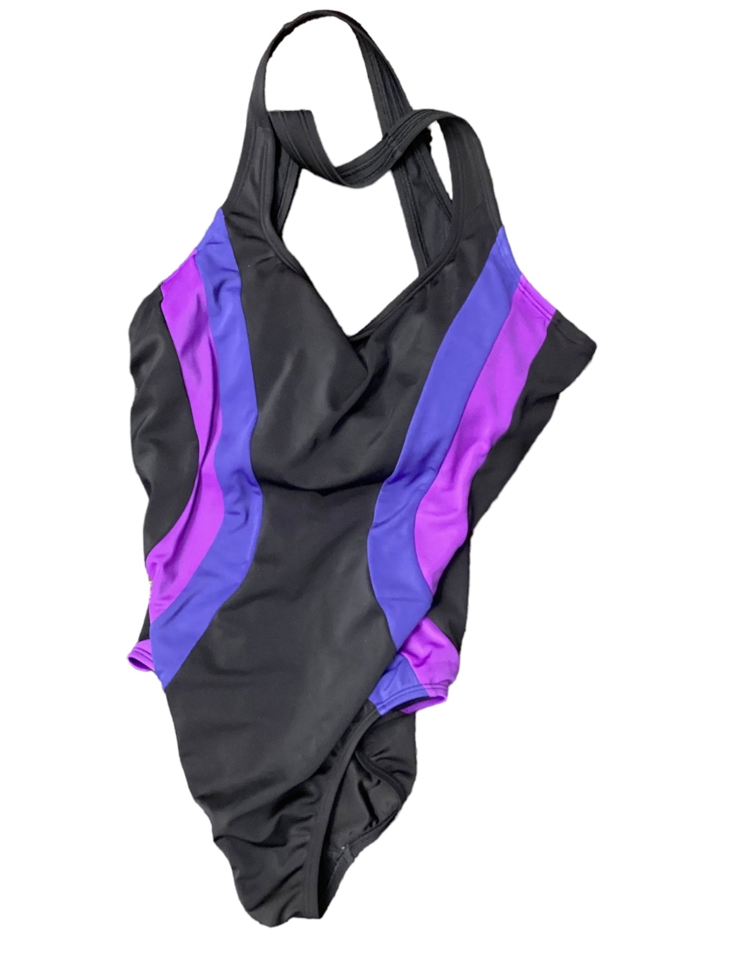 Purple One Piece Swimsuit Lands End, Size L