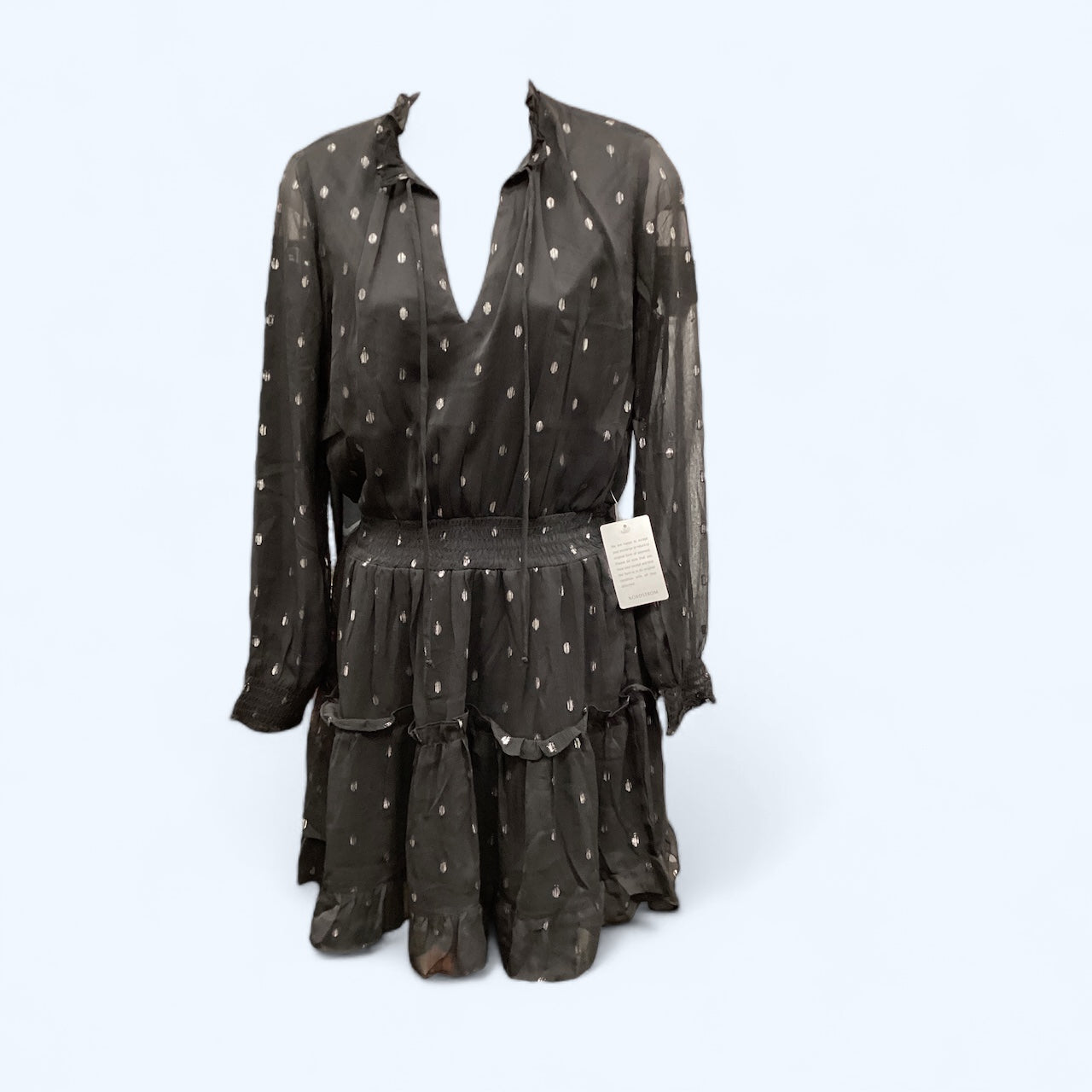 Dress Casual Midi  In Black, Size: S