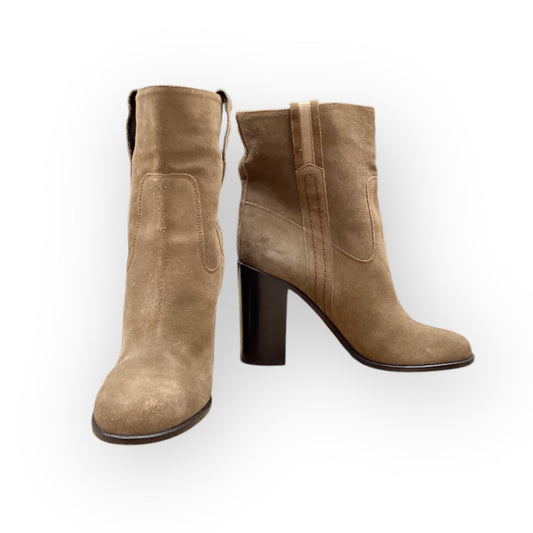 Boots Ankle Heels By Kate Spade In Tan, Size: 9