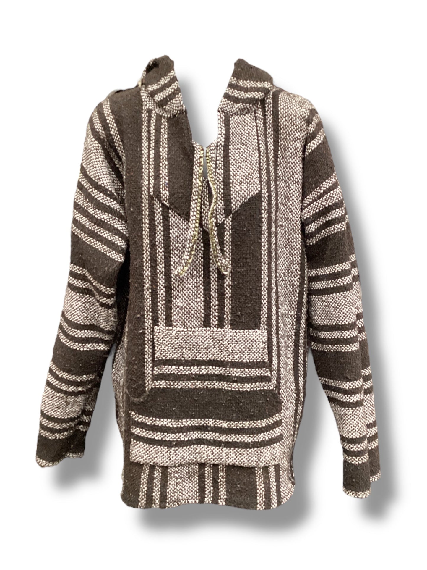 Sweatshirt Hoodie  In Brown & White, Size: Osfm