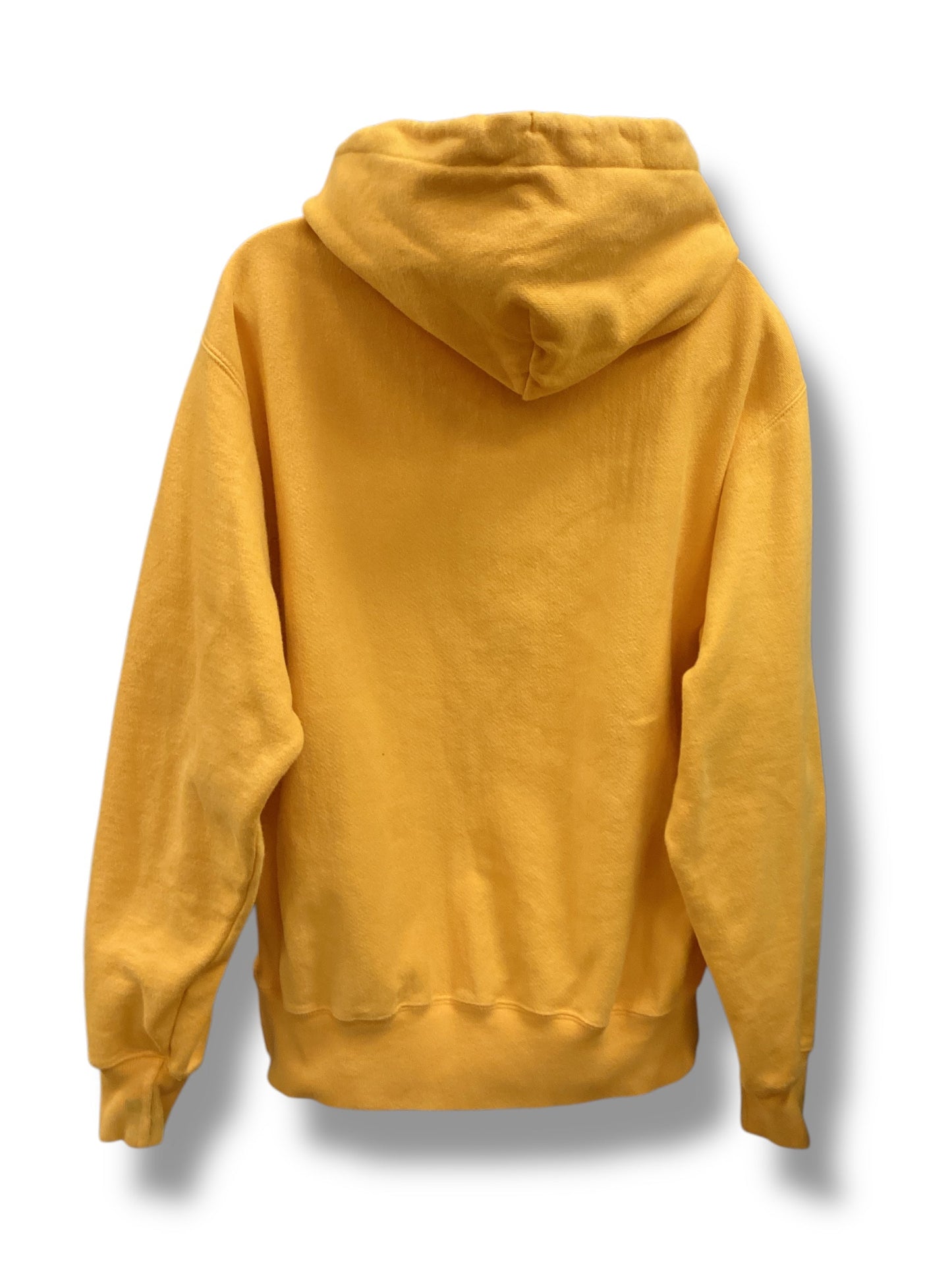 Sweatshirt Hoodie By Champion In Yellow, Size: L