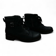Load image into Gallery viewer, Boots Ankle Flats By Madden Girl In Black, Size: 12
