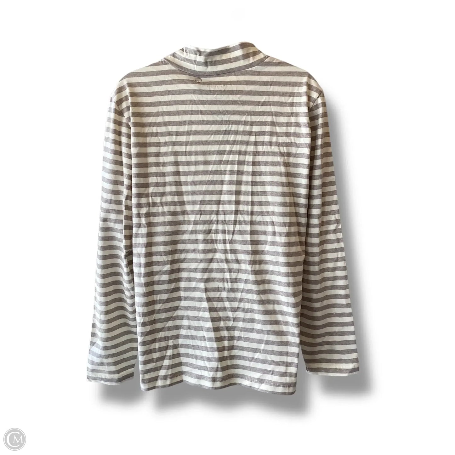 Top Long Sleeve  In Striped Pattern, Size: L