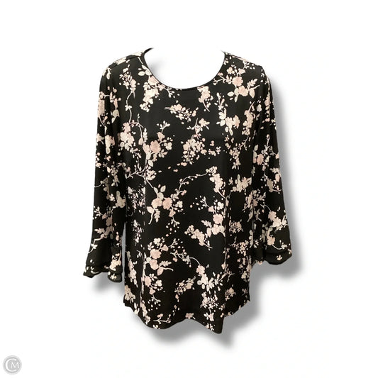 Top Long Sleeve Designer By Karl Lagerfeld In Floral Print, Size: Sp