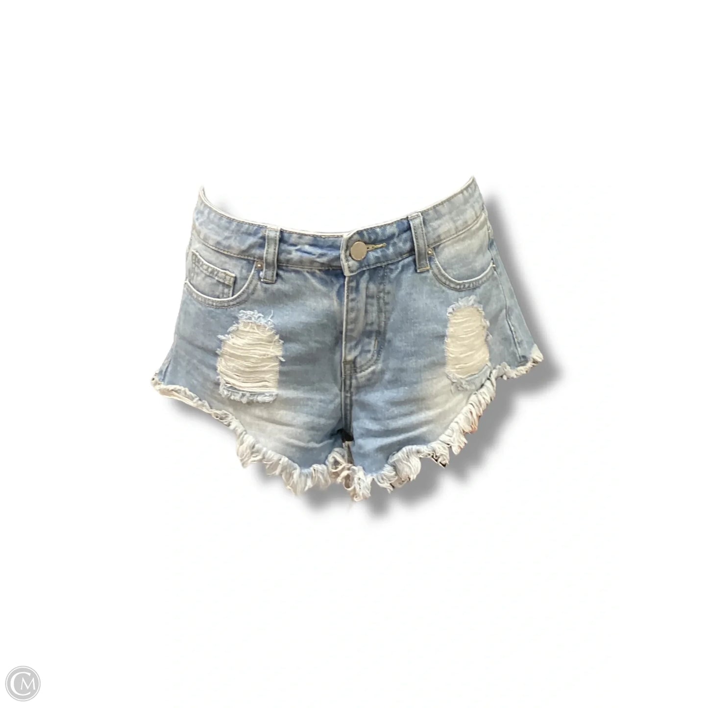 Shorts  In Blue Denim, Size: S