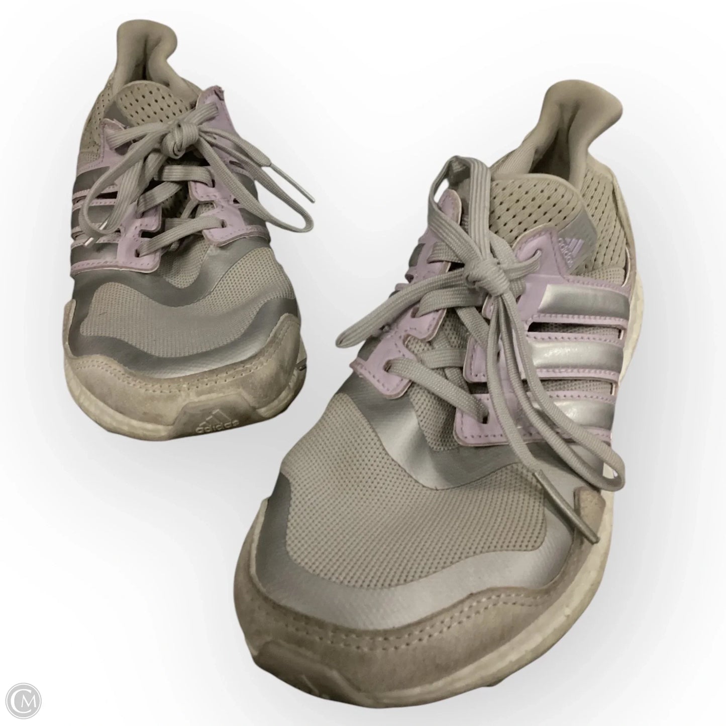 Shoes Athletic By Adidas In Grey & Silver, Size: 5.5