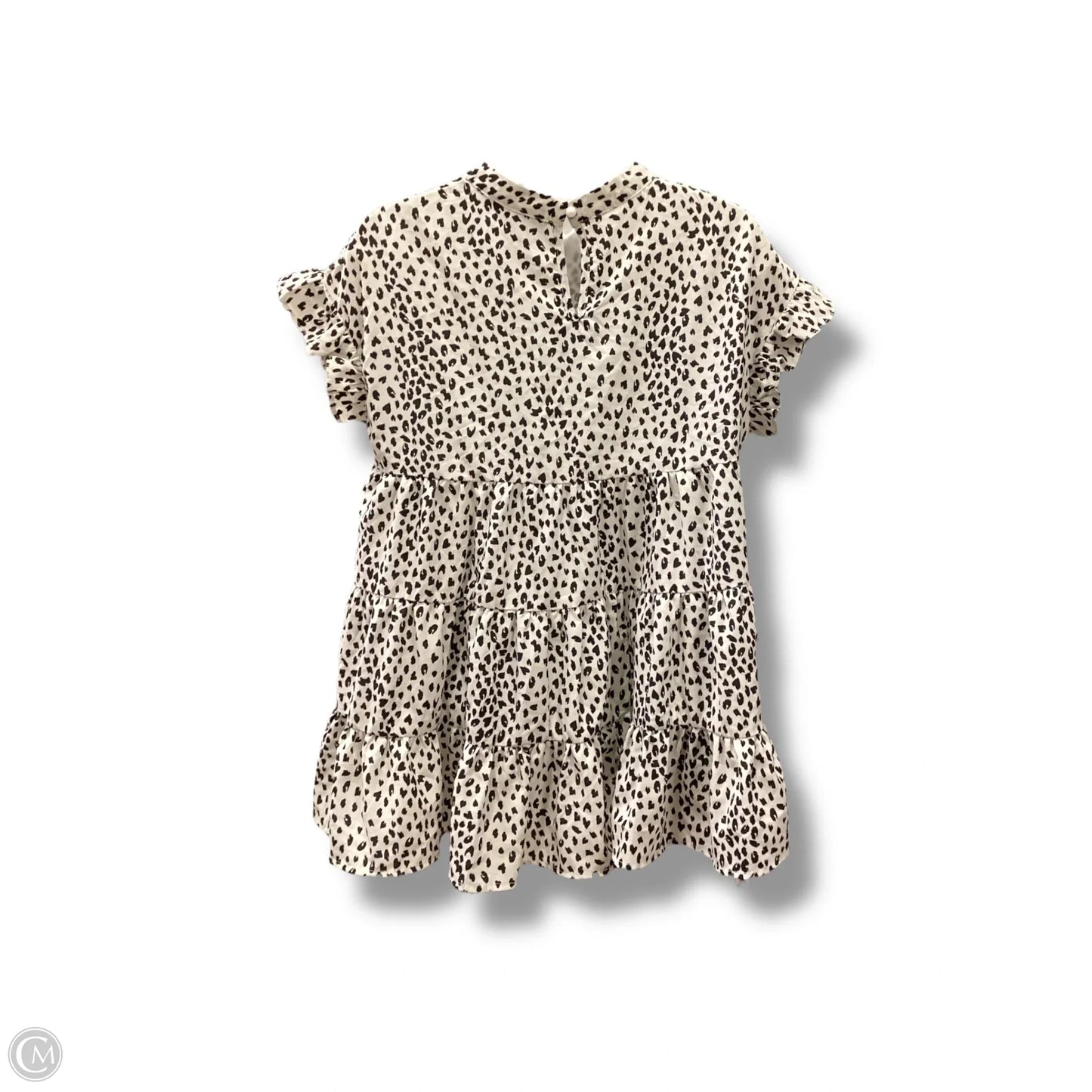 Top Short Sleeve  In Animal Print, Size: M