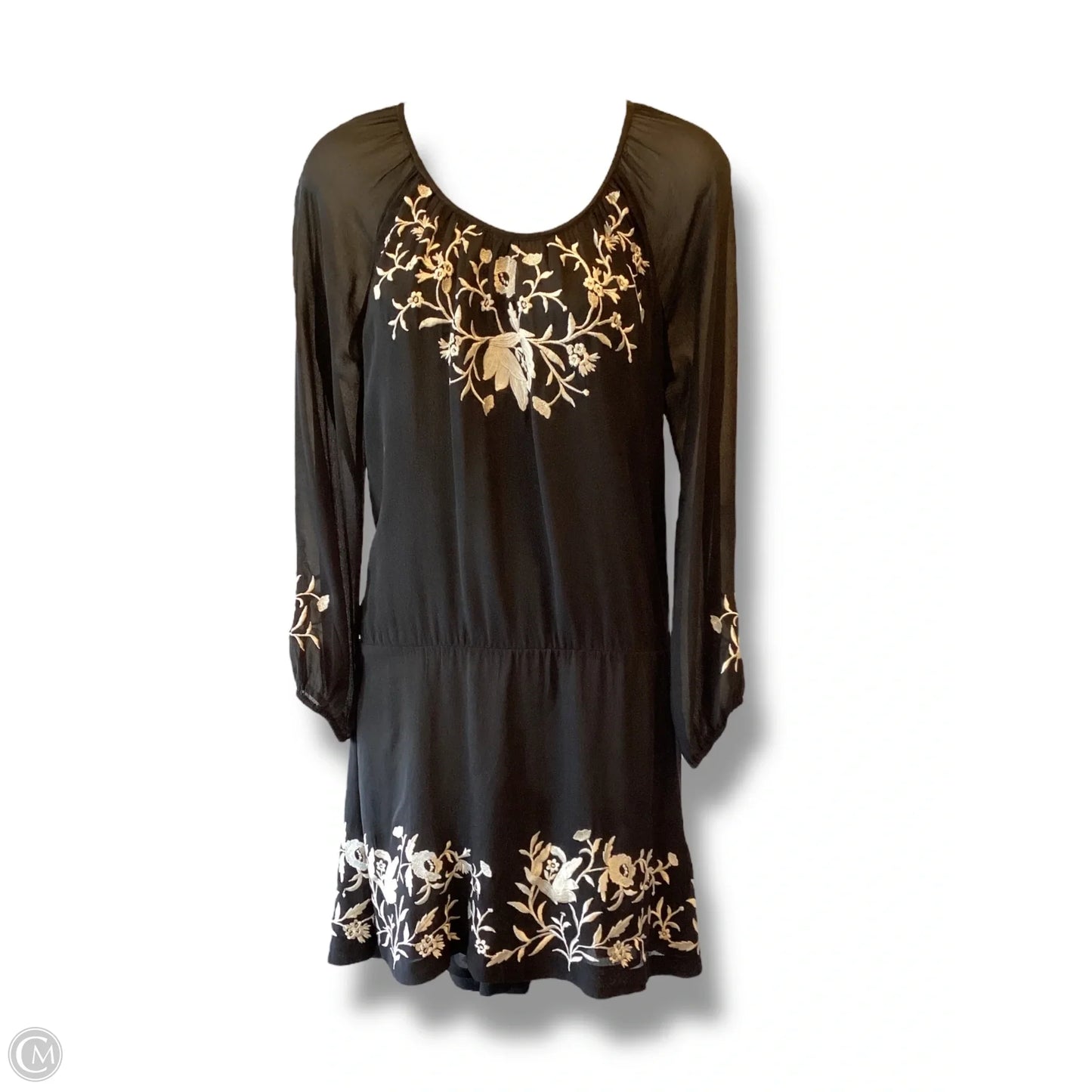 Dress Casual Midi  In Black, Size: S