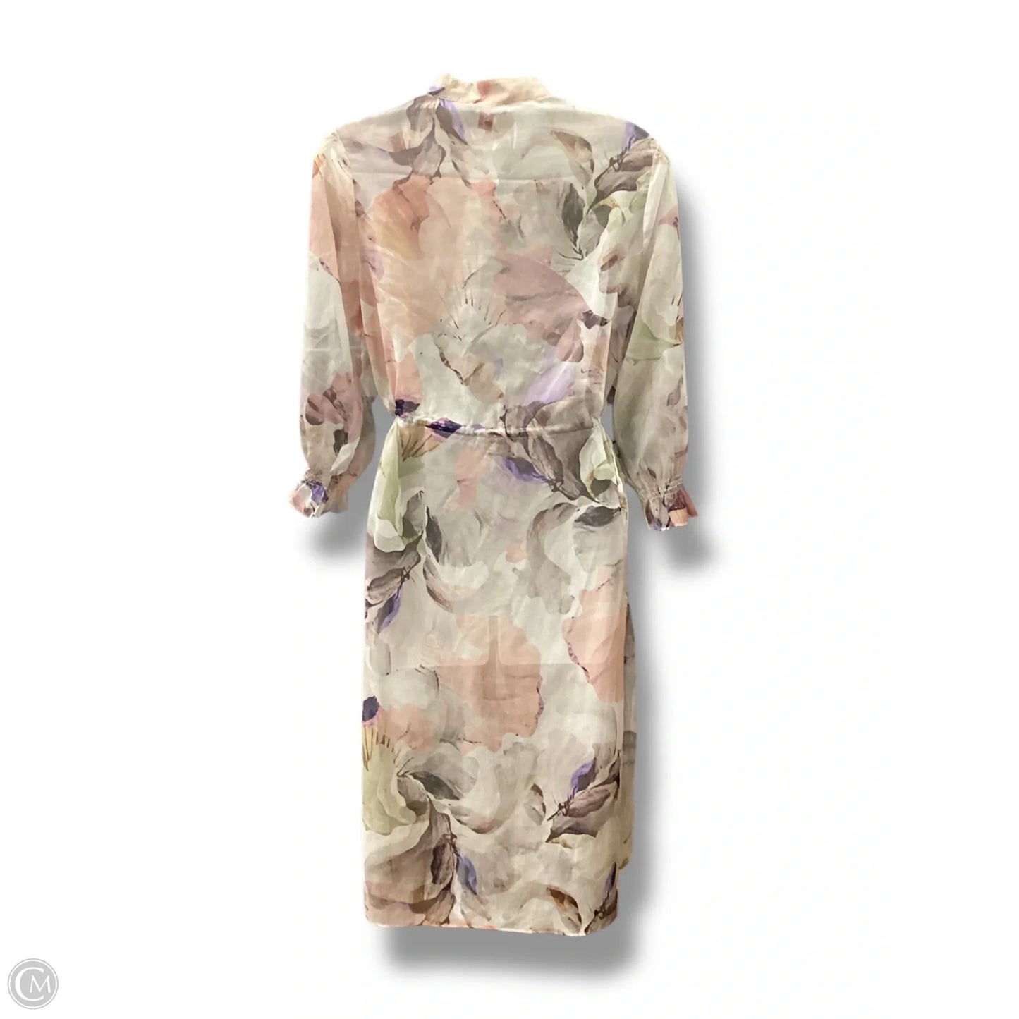 Dress Casual Midi By Vince Camuto In Floral Print, Size: Xs