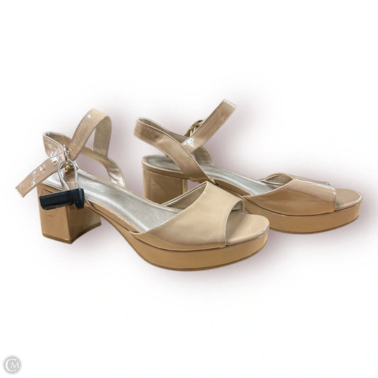 Shoes Heels Block By Cl By Chinese Laundry In Cream, Size: 11