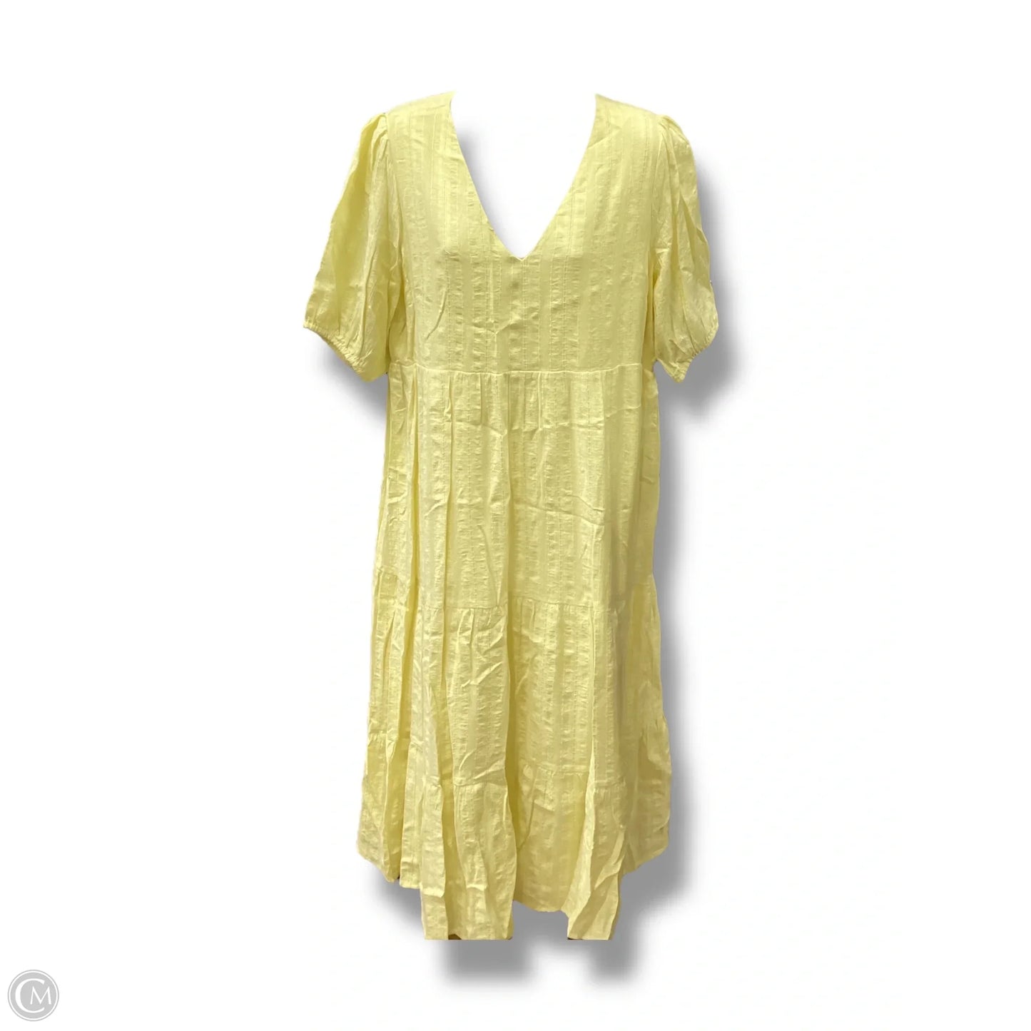 Dress Casual Midi By J. Jill In Yellow, Size: S