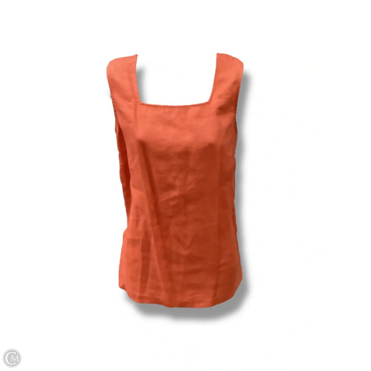 Top Sleeveless By Clothes Mentor In Orange, Size: M