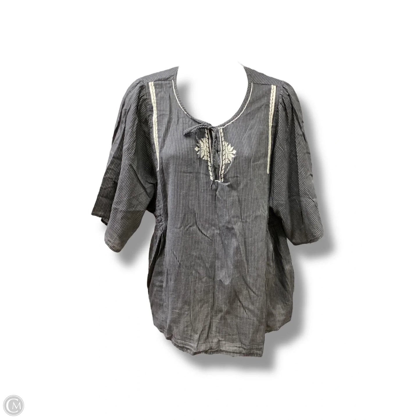 Top 3/4 Sleeve By Banana Republic In Navy, Size: Xl