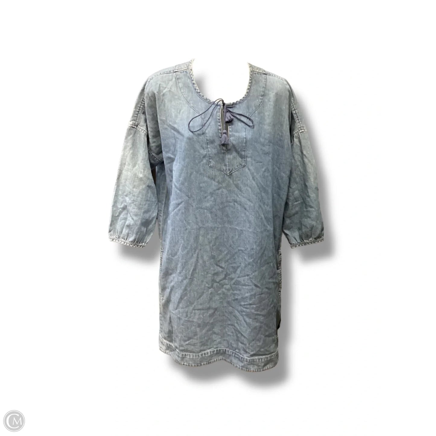 Dress Casual Midi By Madewell In Blue Denim, Size: S