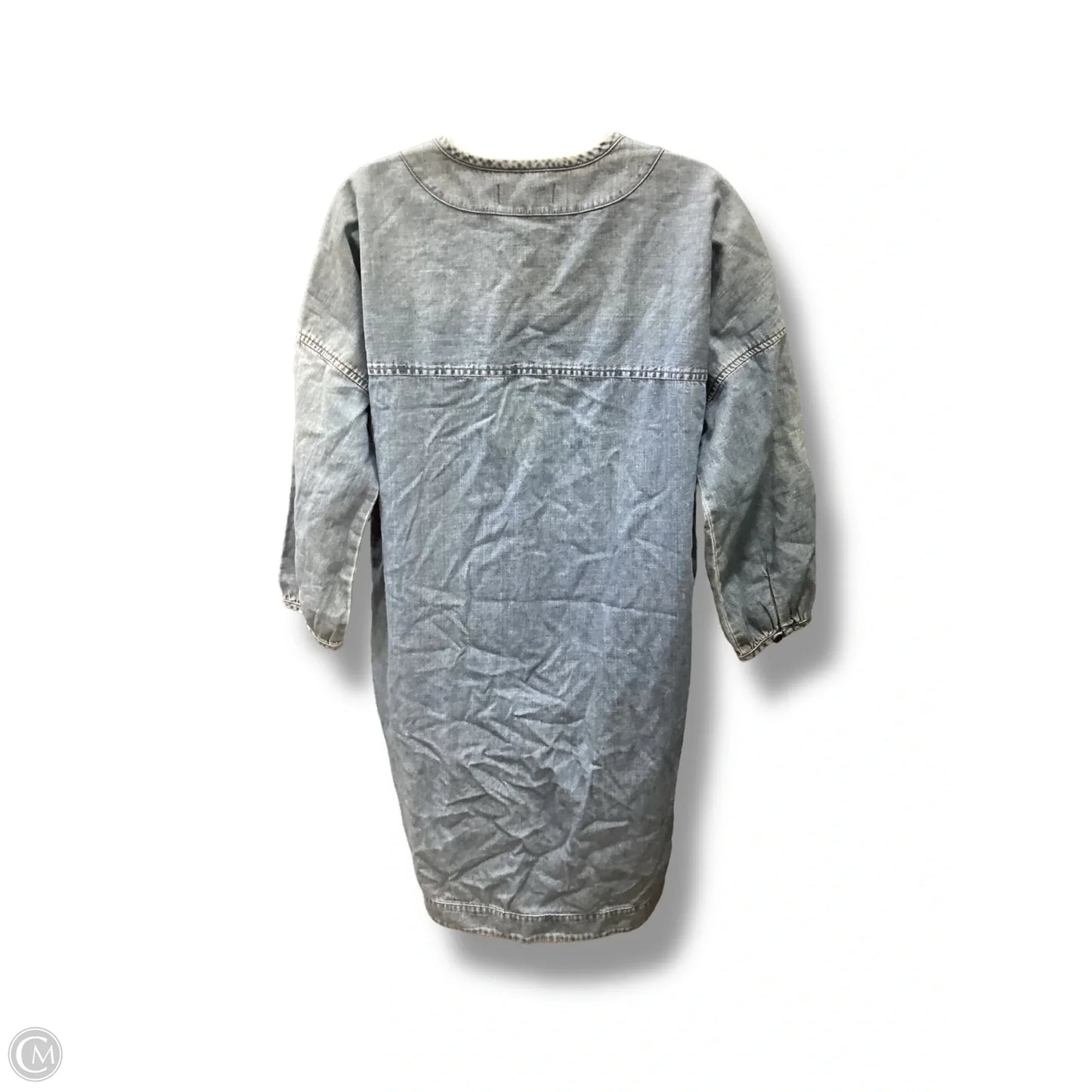 Dress Casual Midi By Madewell In Blue Denim, Size: S
