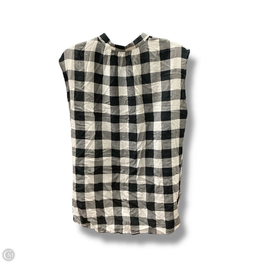 Top Sleeveless By Loft In Plaid Pattern, Size: S