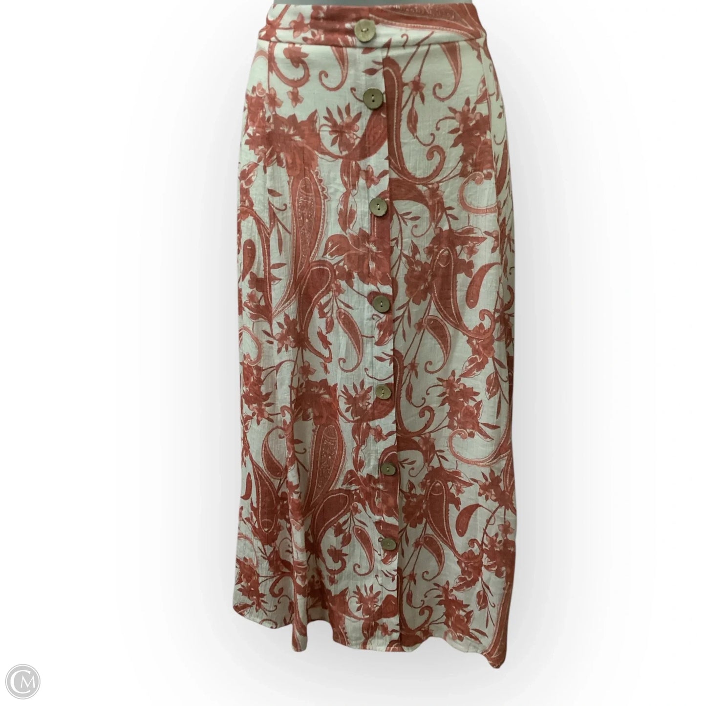 Skirt Maxi By Mlle Gabrielle In Floral Print, Size: L