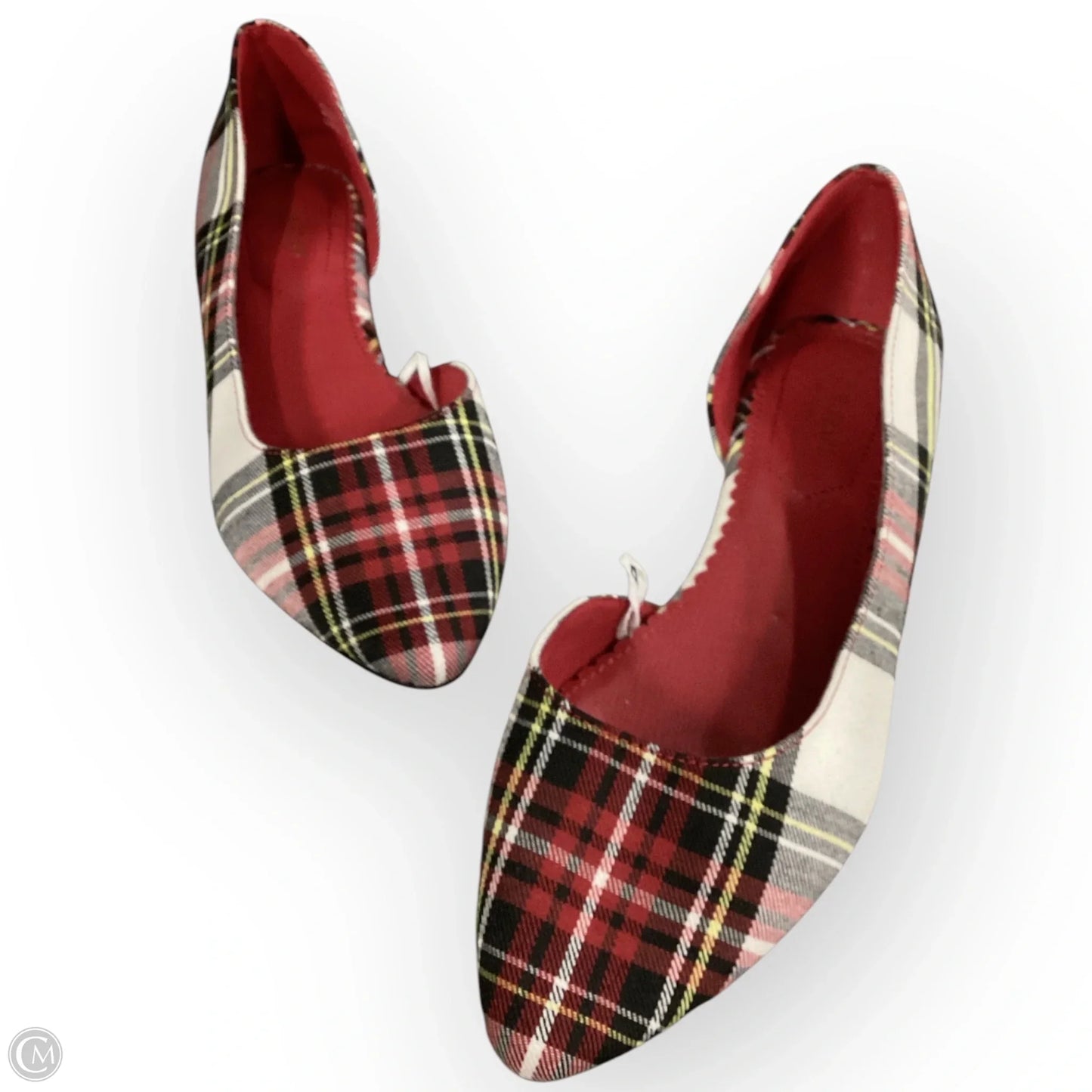 Shoes Flats By Isaac Mizrahi In Plaid Pattern, Size: 8.5