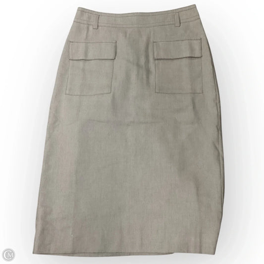 Skirt Midi By Ann Taylor In Cream, Size: 4