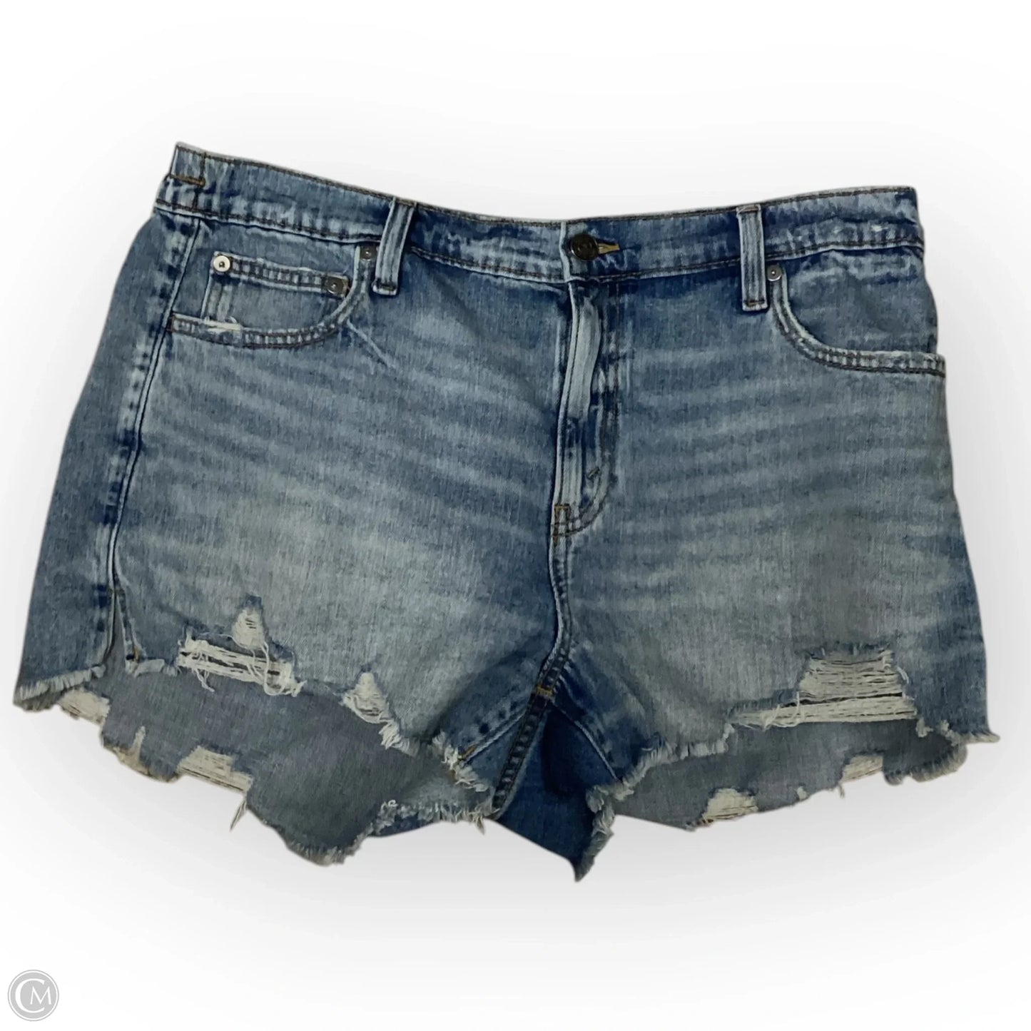Shorts By Aerie In Blue Denim, Size: L