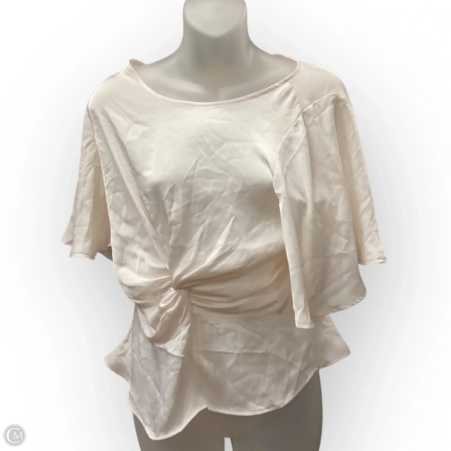 Top Short Sleeve By Express In Pink, Size: Sp