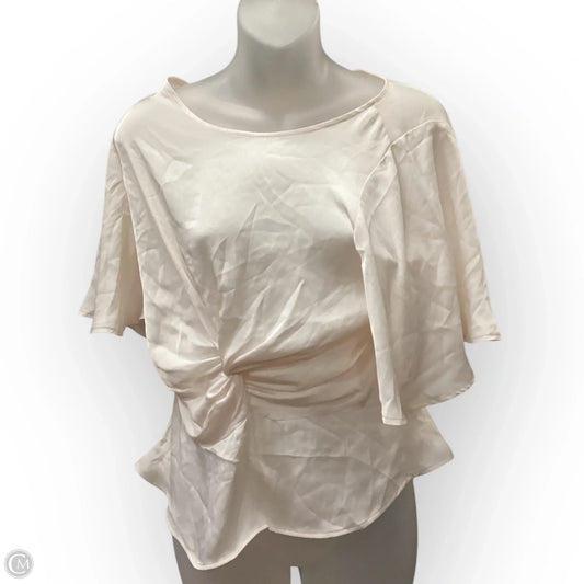 Top Short Sleeve By Express In Pink, Size: Sp