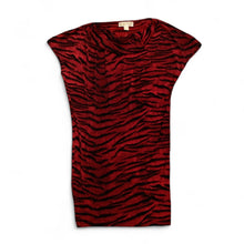Load image into Gallery viewer, Dress Casual Midi By Michael Kors In Black &amp; Red, Size: Xxs
