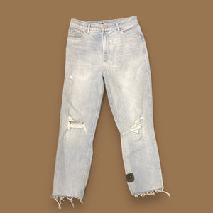 Jeans Skinny By Express In Blue Denim, Size: 8