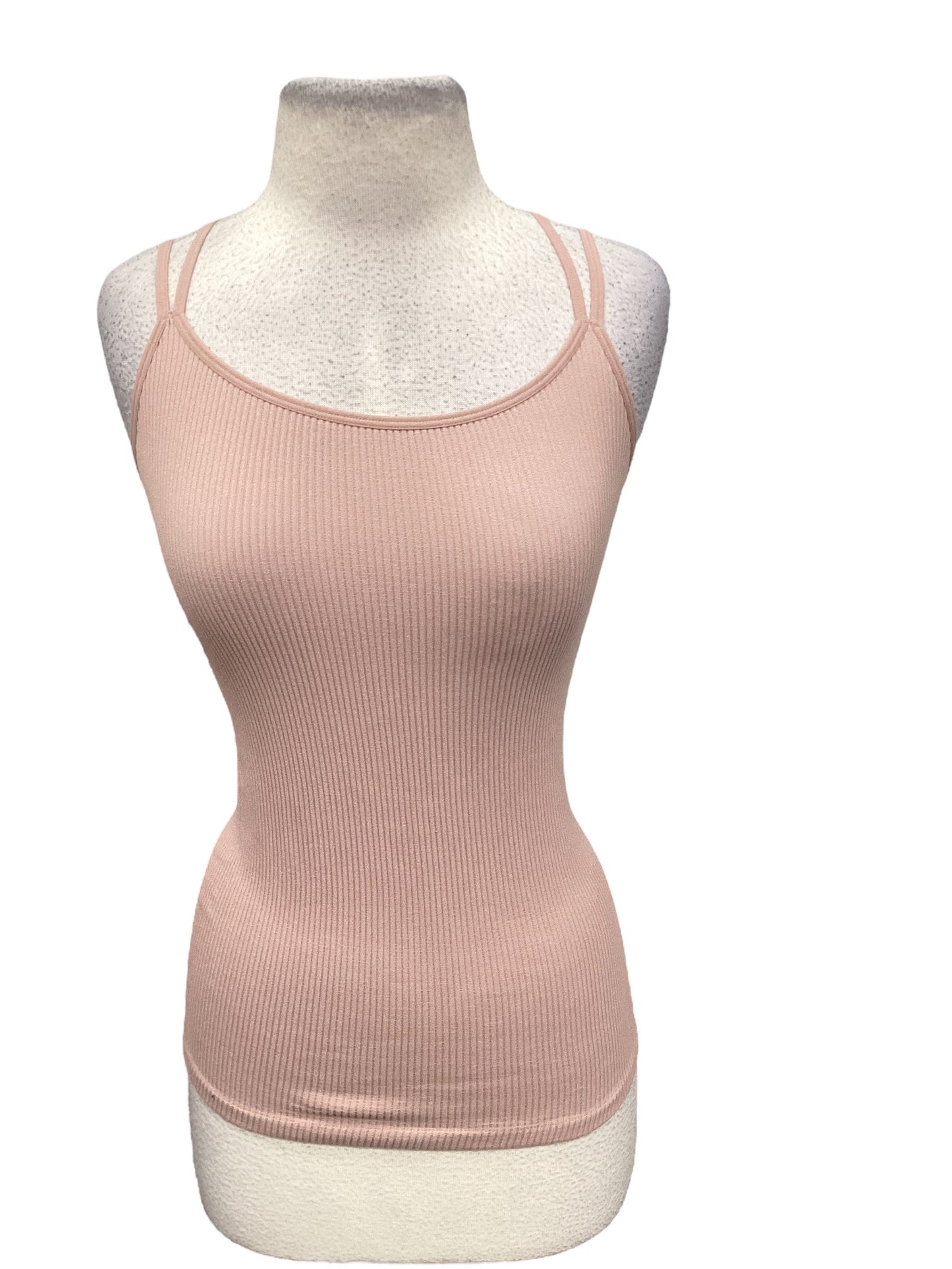 Pink Top Sleeveless Basic , Size S