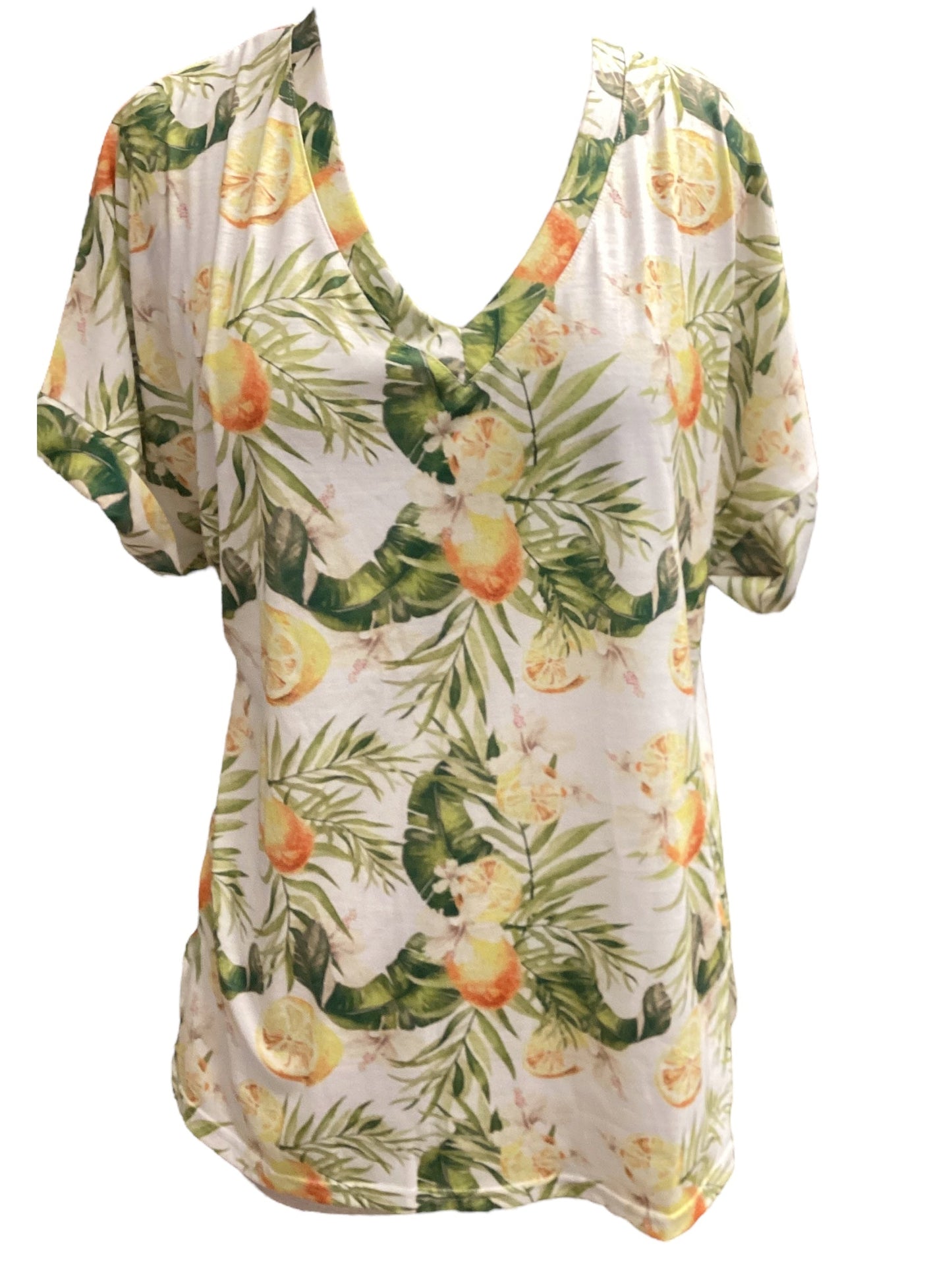 Green Top Short Sleeve , Size M