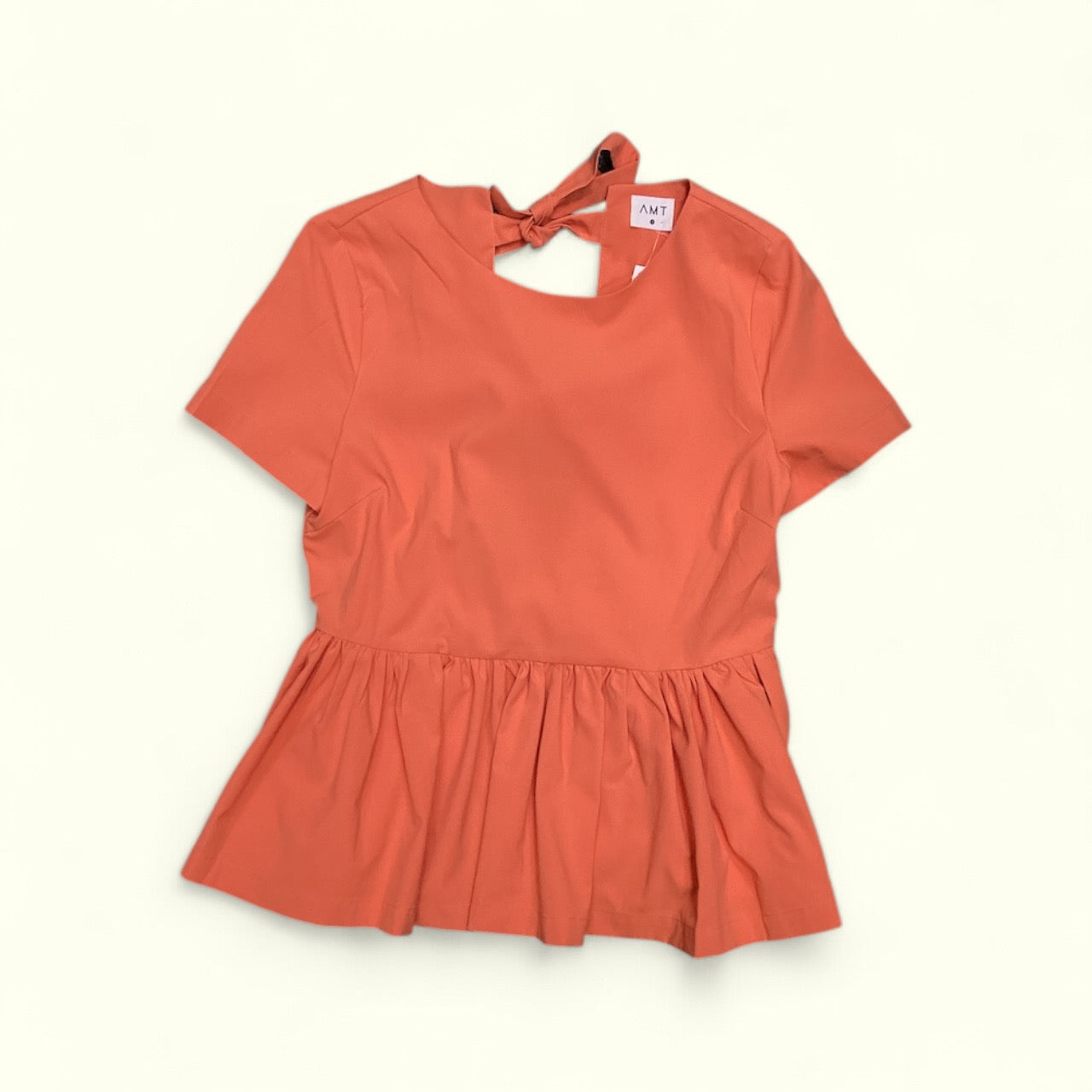 Top Short Sleeve  In Orange, Size: S