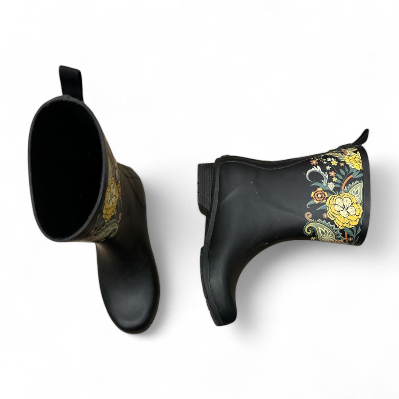 Boots Rain  In Black, Size: 6