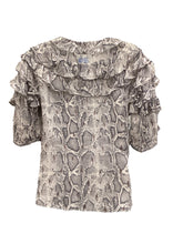Load image into Gallery viewer, Top Short Sleeve By Rebecca Taylor In Animal Print, Size: 2
