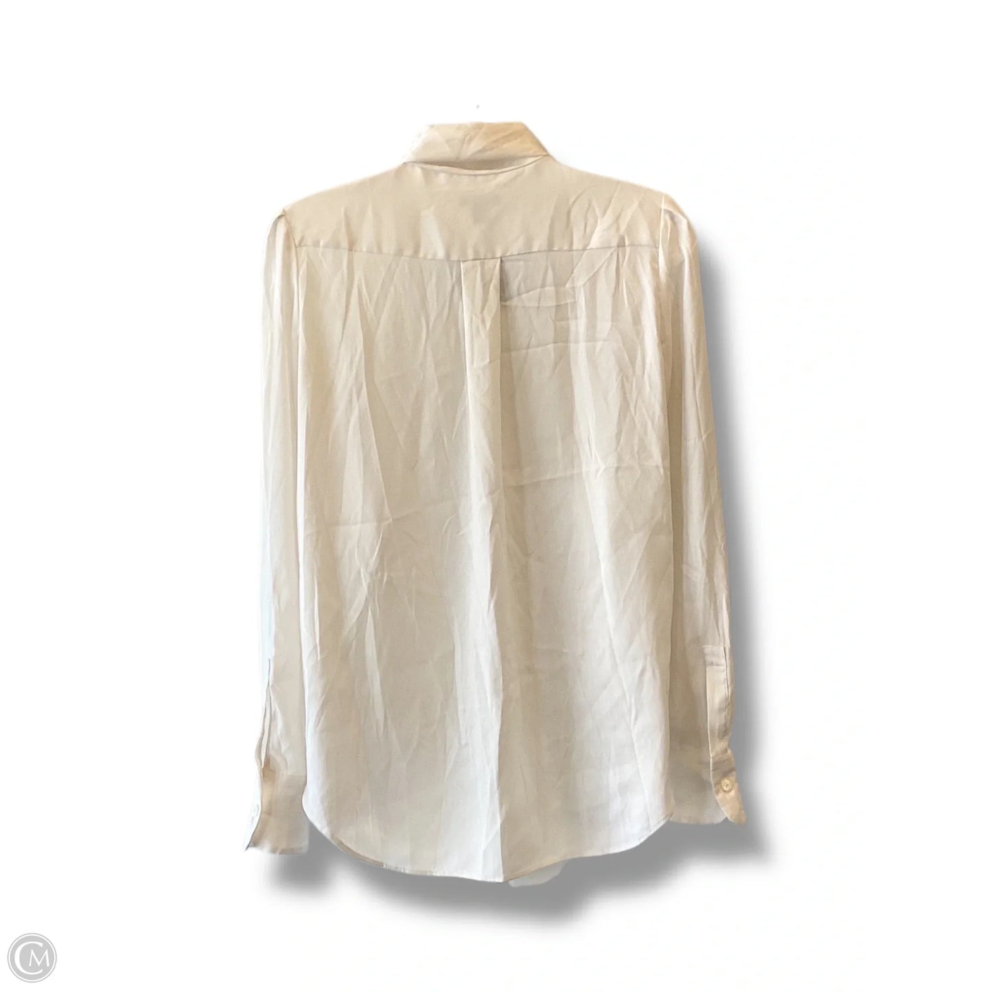 Top Long Sleeve By Ann Taylor In Ivory, Size: Xs