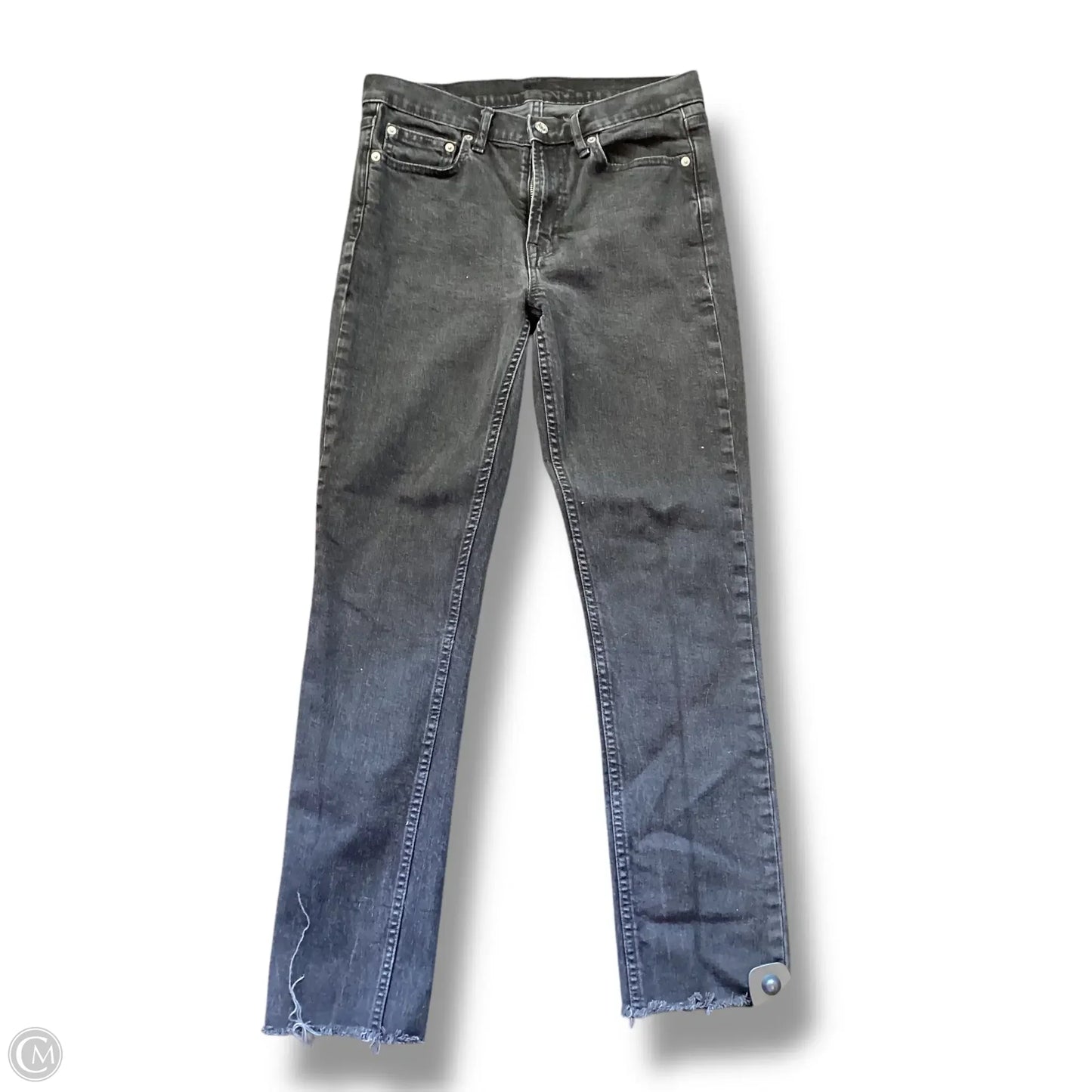 Jeans Skinny By Gap In Black Denim, Size: 28