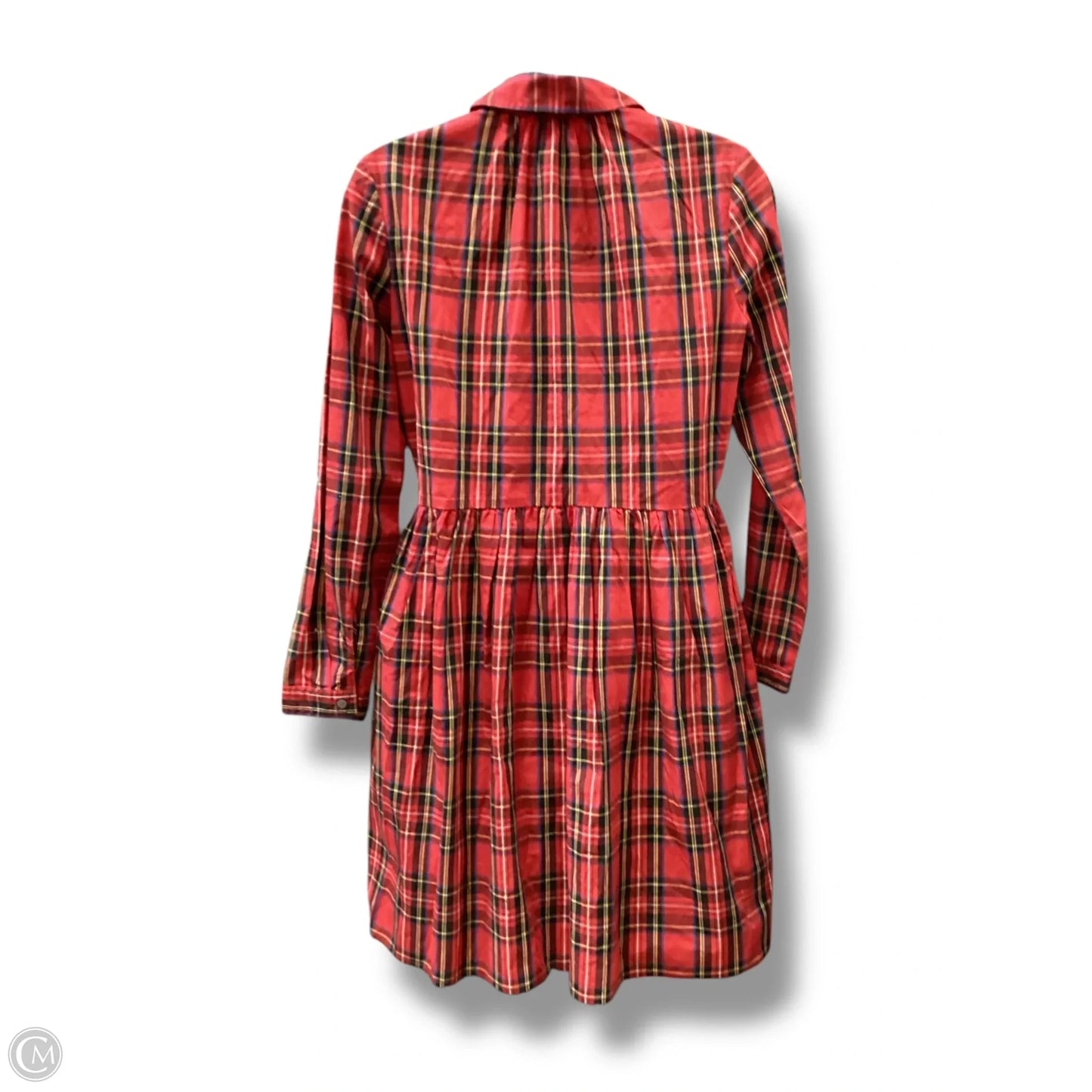 Dress Casual Midi By J. Crew In Plaid Pattern, Size: 2