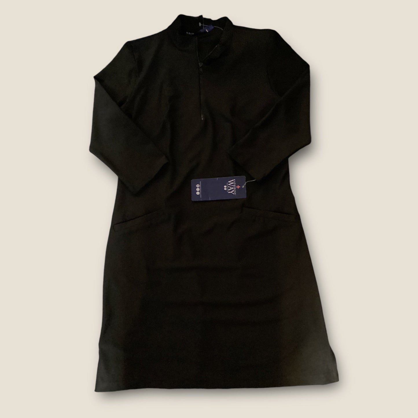 Dress Casual Midi  In Black, Size: Xs