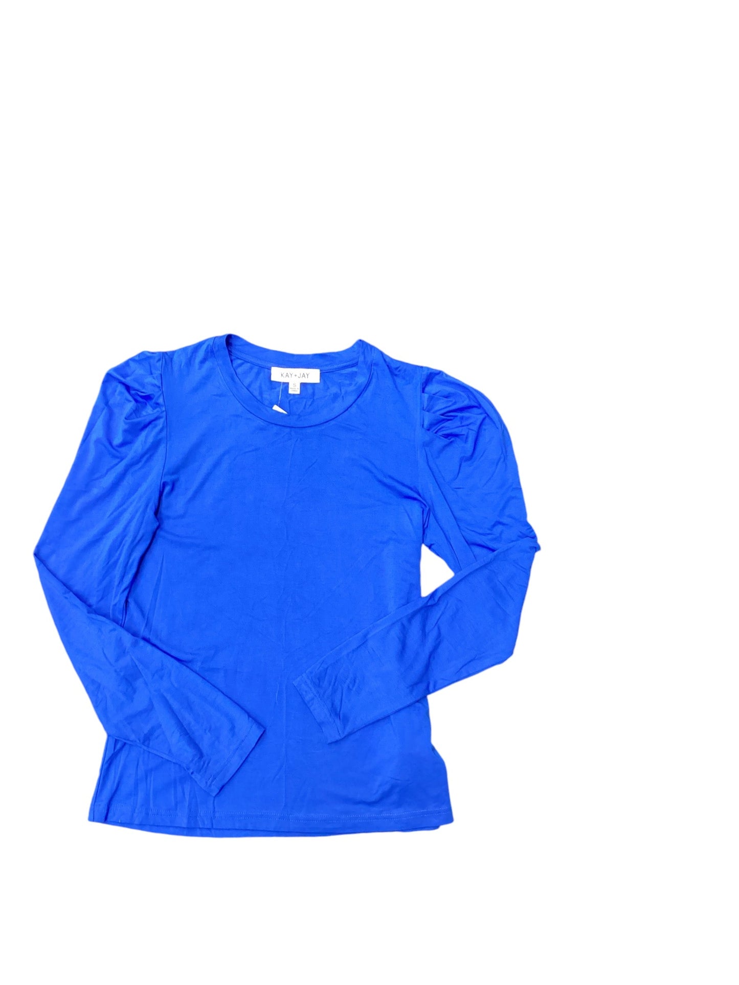 Top Long Sleeve  In Blue, Size: S