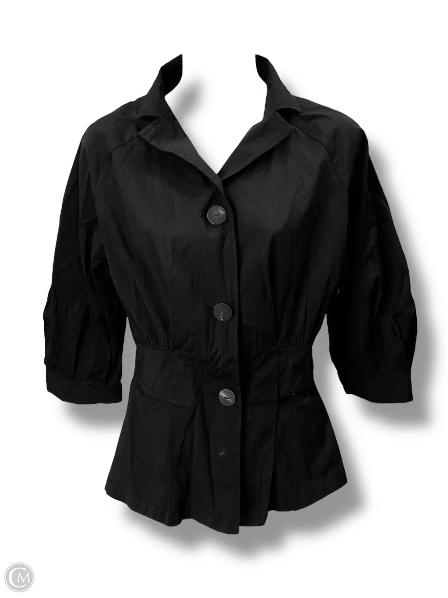 Top Long Sleeve  In Black, Size: M