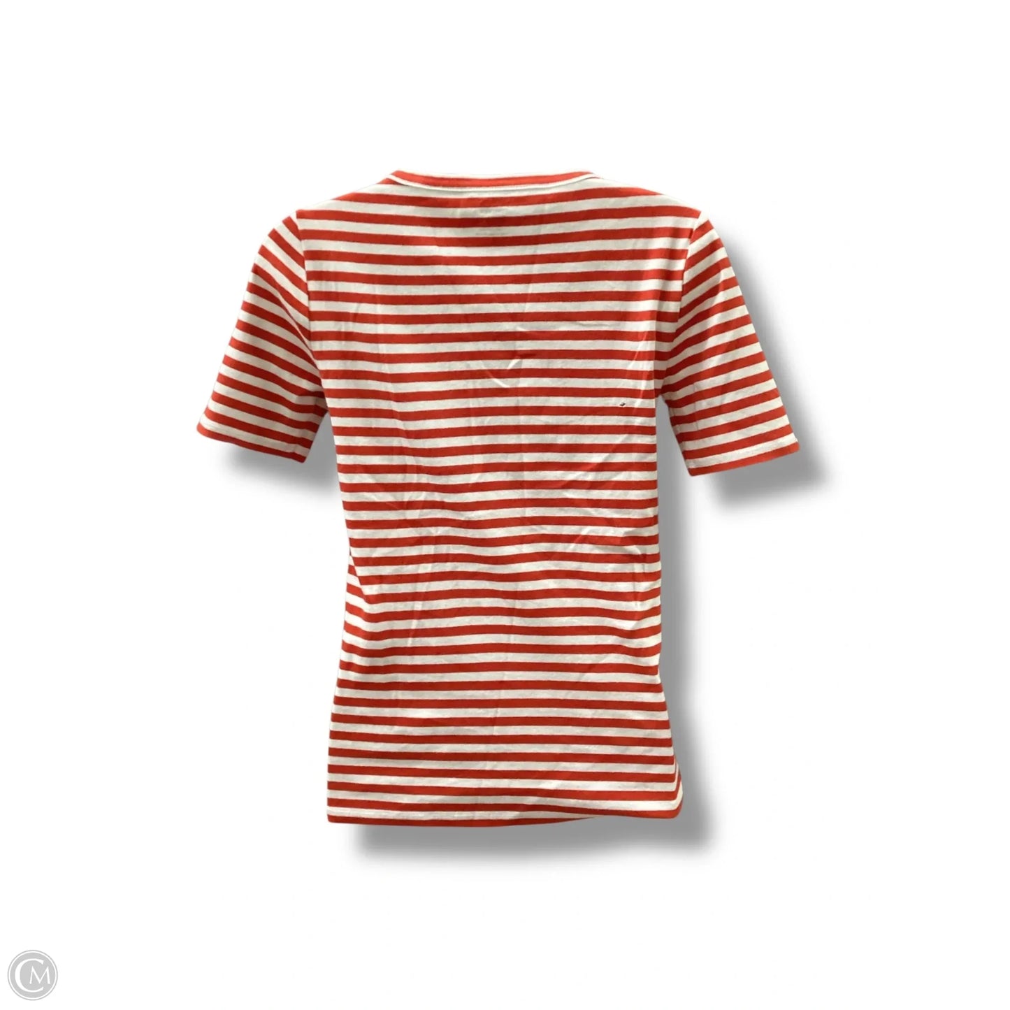 Top Short Sleeve Basic By J. Crew In Striped Pattern, Size: S