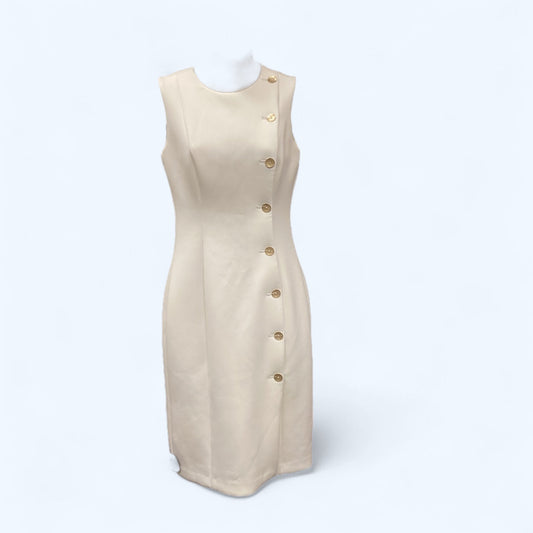 Dress Work By Calvin Klein In White, Size: 2