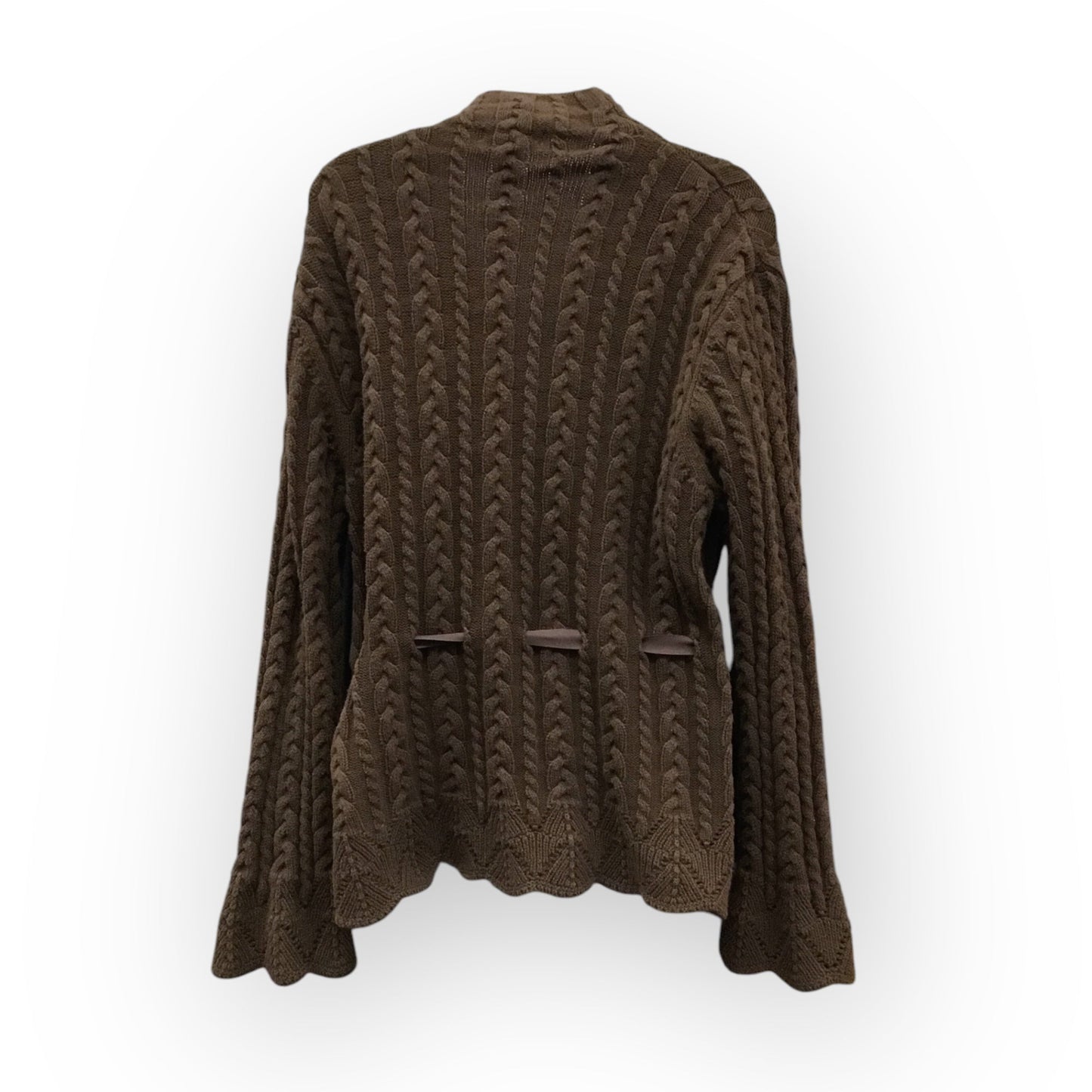 Sweater By Chaps In Brown, Size: 2x