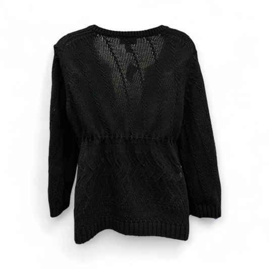 Cardigan By Ann Taylor In Black, Size: L