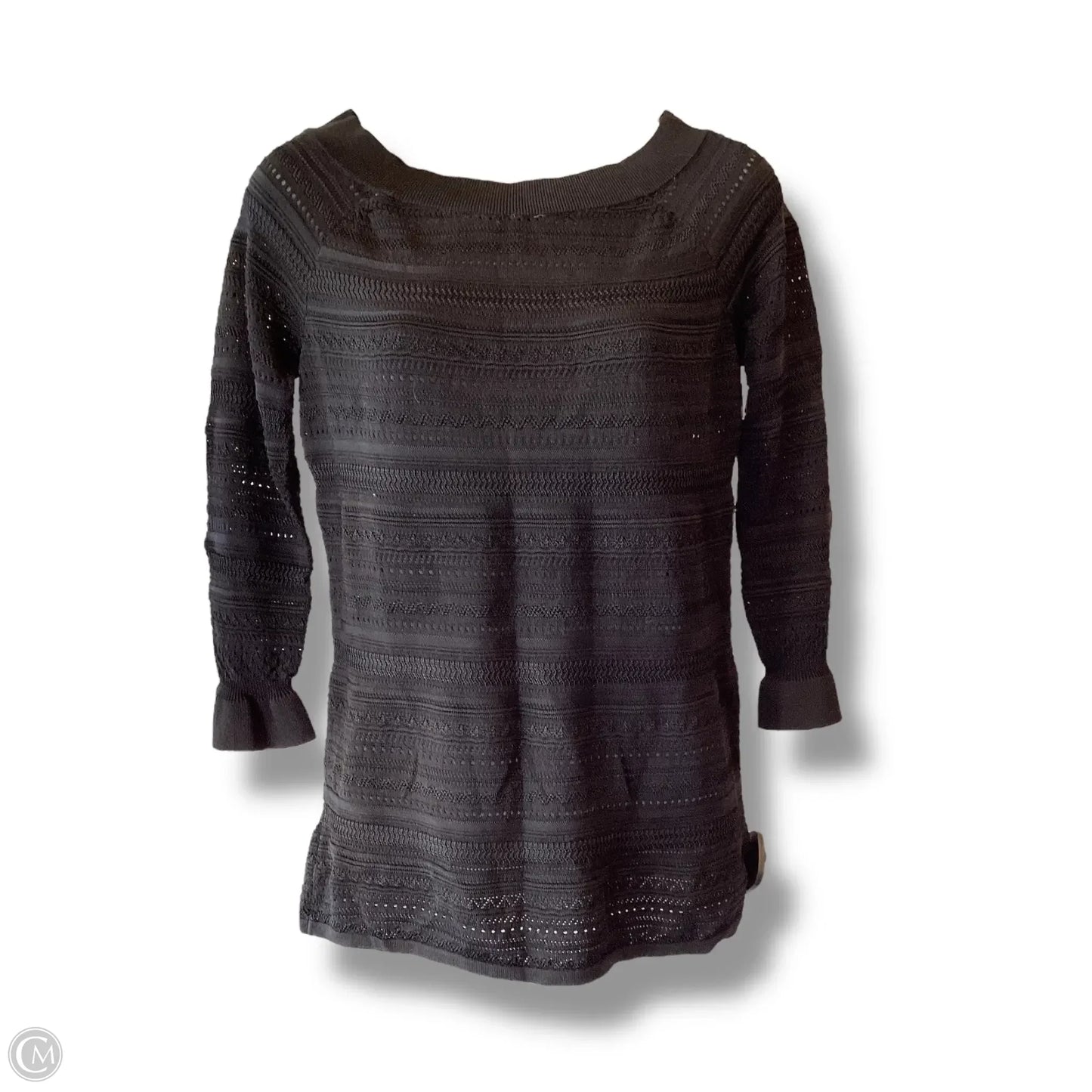 Top Long Sleeve By White House Black Market In Black, Size: L