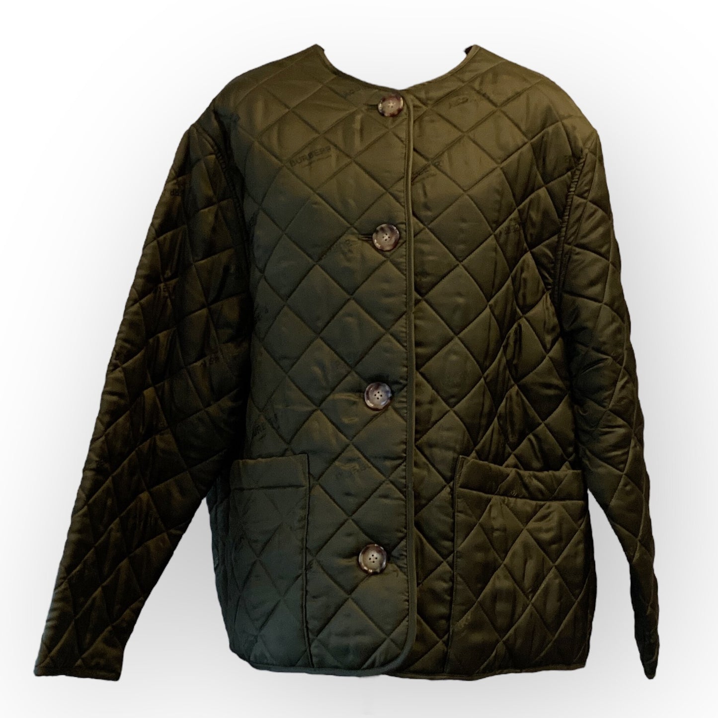 Designer BURBERRY London Quilted Jacket Nova Check Lined Size L