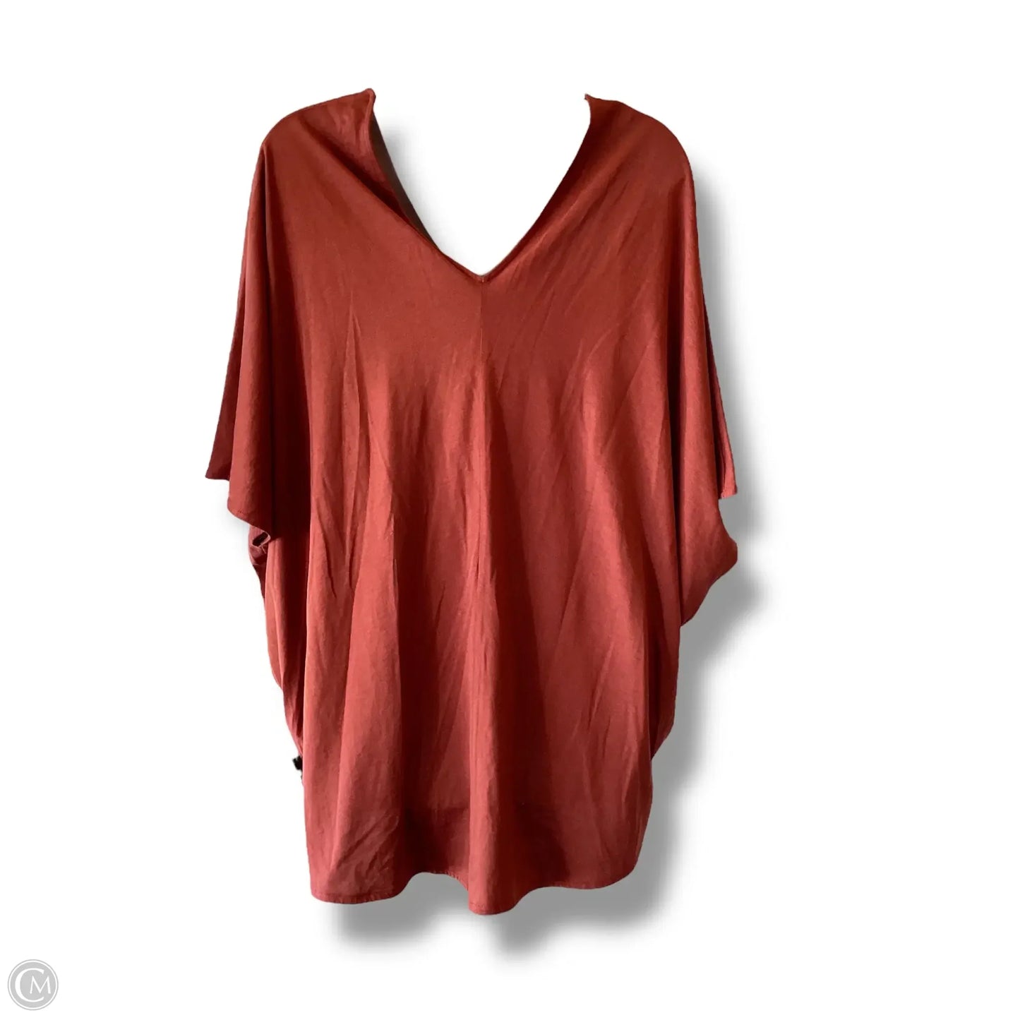 Top Short Sleeve By Massimo Dutti In Orange, Size: M