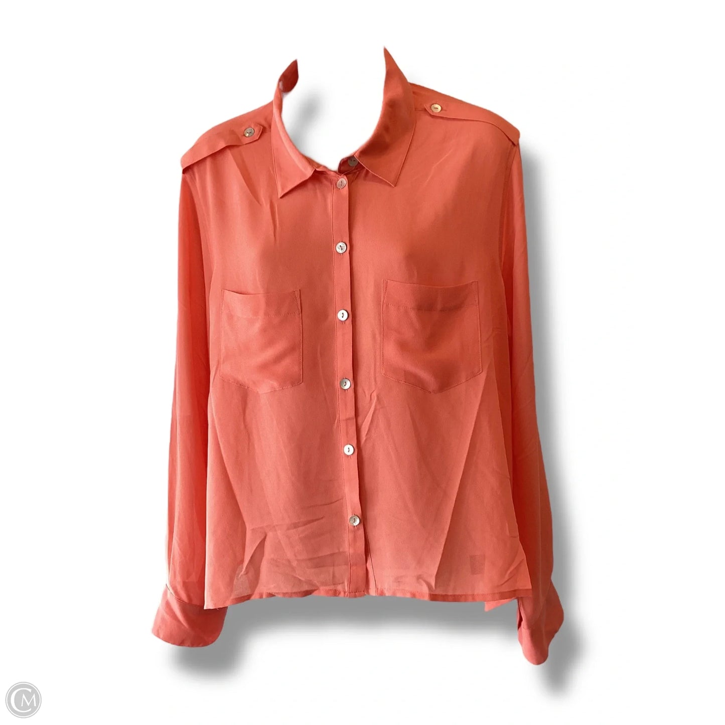 Top Long Sleeve By Sanctuary In Orange, Size: M