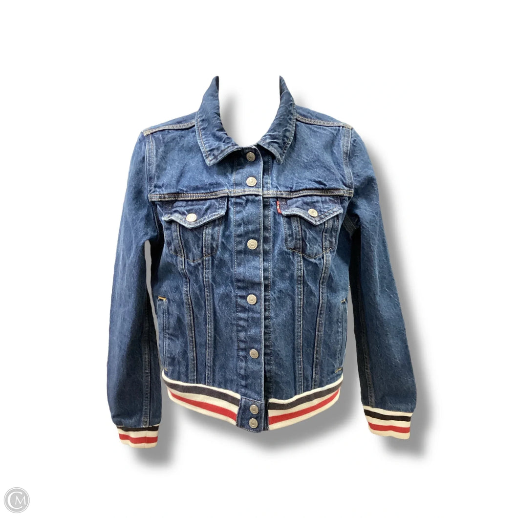Jacket Denim By Levis In Blue, Size: M