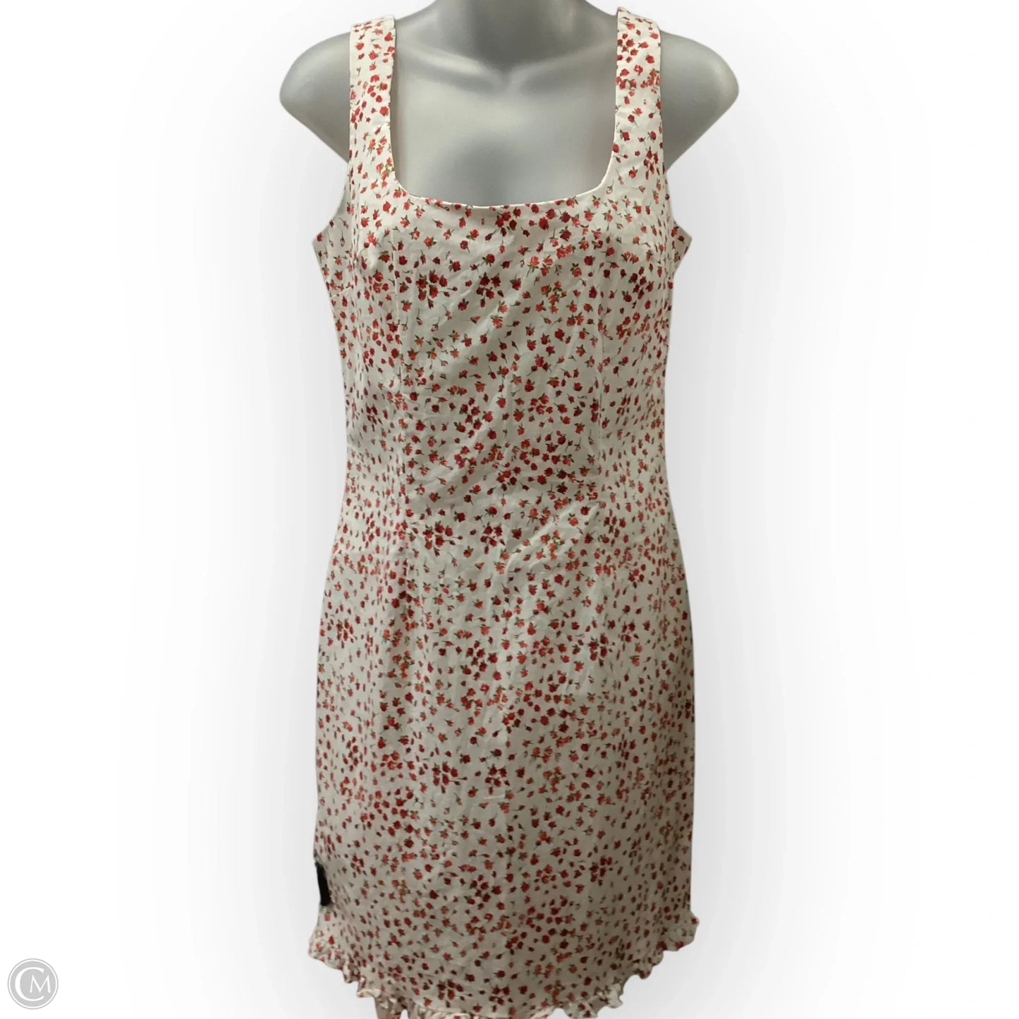 Dress Casual Short By Moda Intl In Red & White, Size: 6