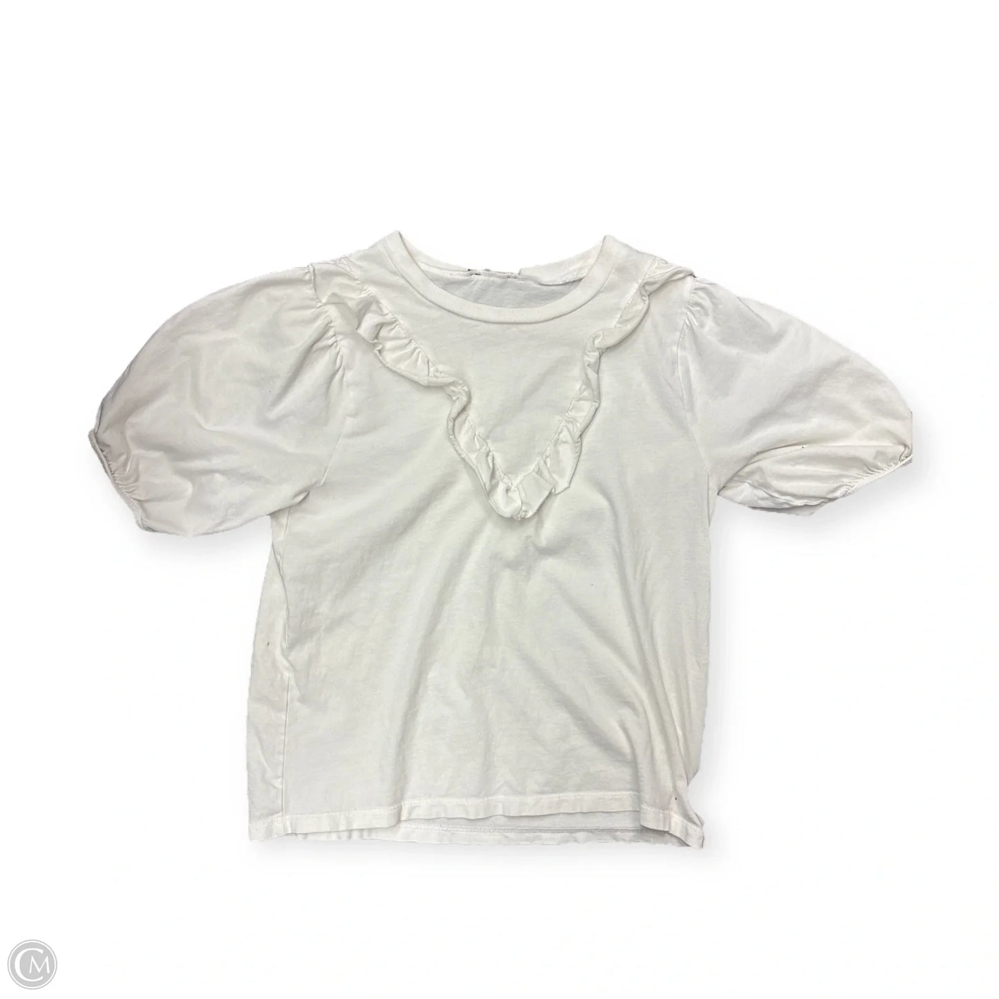 Top Short Sleeve By J. Crew In White, Size: Xs